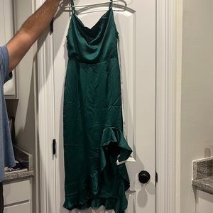 NWT Emerald green maxi missguided dress